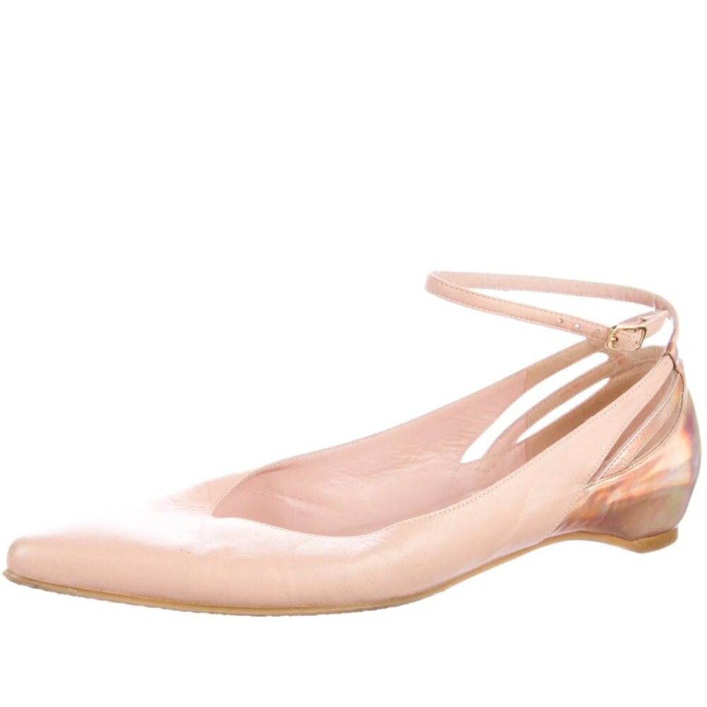 Stuart Weitzman pointed toe slingback flats